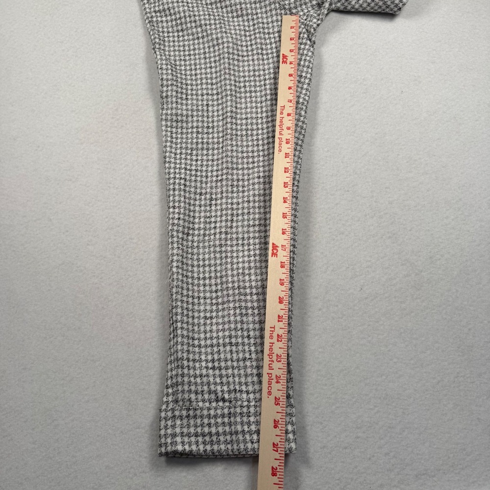 Ann Taylor The Ankle Pants Womens 4 Gray White Houndstooth High Rise Slim New - Picture 3 of 10